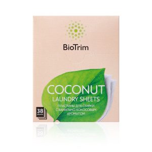 Пластины для стирки деликатных тканей BioTrim COCONUT,